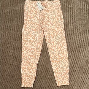 Chico's Coral Animal Print Joggers